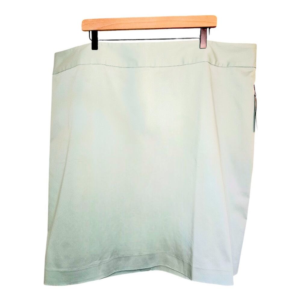 NEW Liz Claiborne Women's 22W Mint Green Pencil Skirt Stretch Knee Length